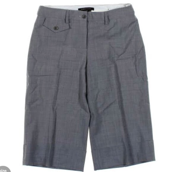 BCBG MAXAZRIA Grey Pants Capri Shorts Size 0 - Picture 1 of 6